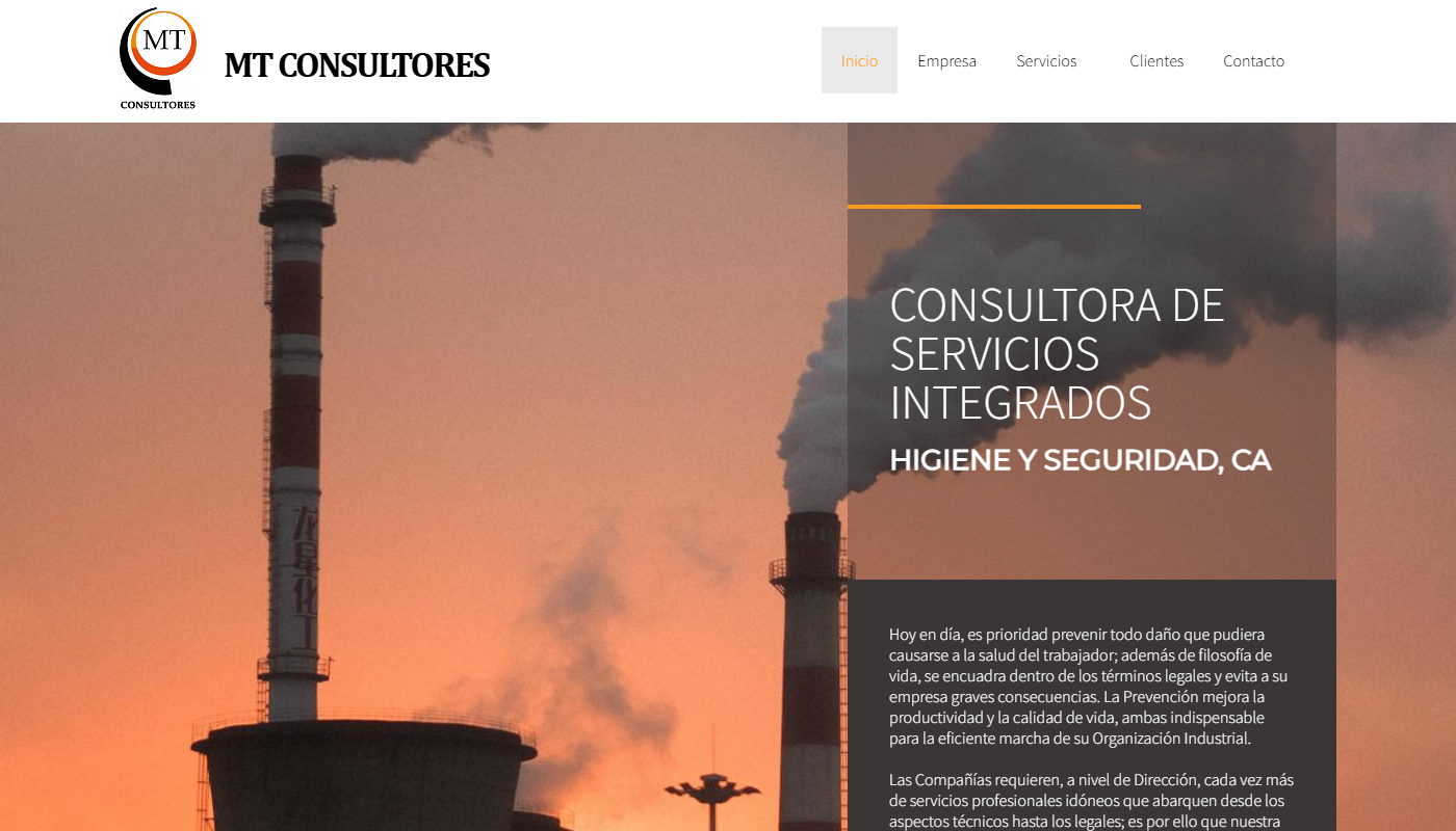 Screenshot from the home page of Infinity Digital's website